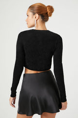 Cropped Long-Sleeve Sweater | Forever 21 Women
