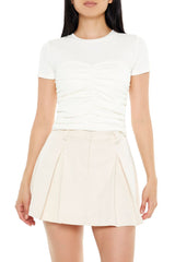 Ruched Crew Tee | Forever 21 Women