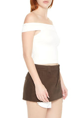 Off-the-Shoulder Fitted Top | Forever 21 Women