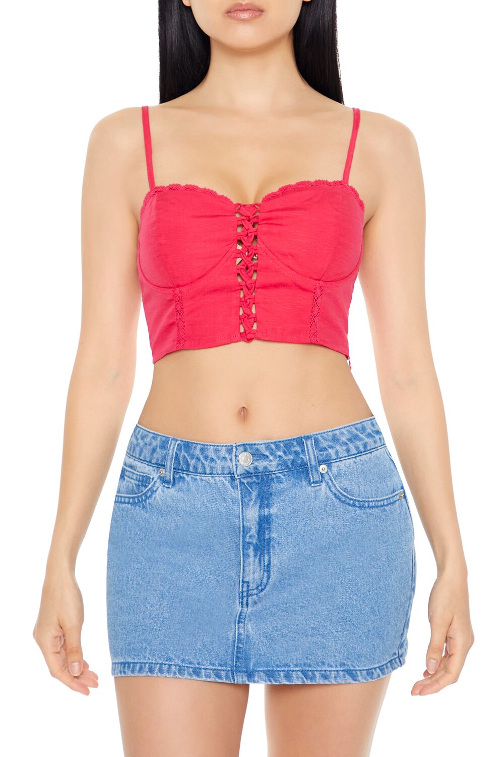 Crisscross Bustier Cropped Cami | Forever 21 Women
