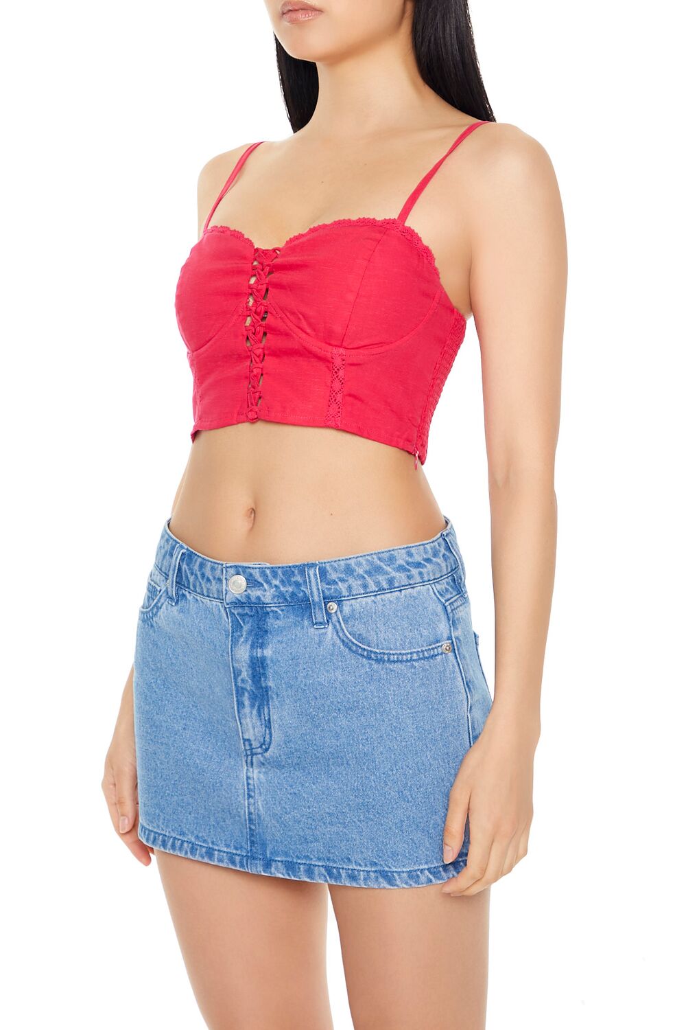 Crisscross Bustier Cropped Cami | Forever 21 Women