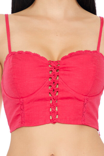 Crisscross Bustier Cropped Cami | Forever 21 Women