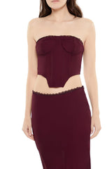 Lace-Trim Bustier Tube Crop Top | Forever 21 Women