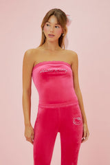 Hello Kitty Velour Tube Top | Forever 21 Women