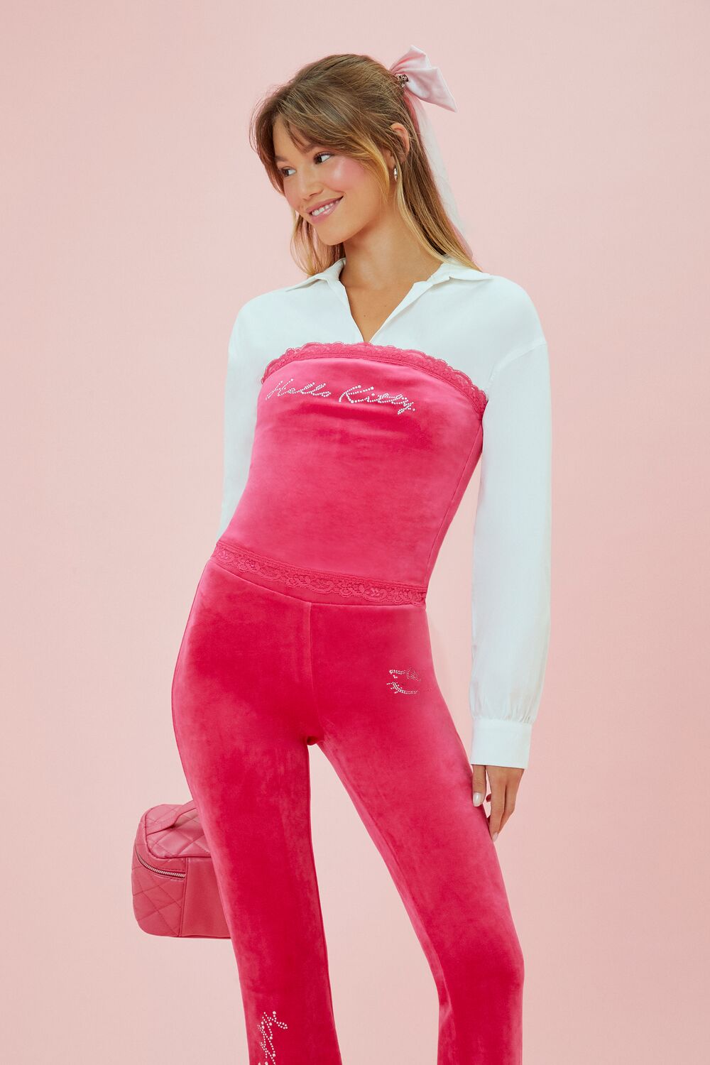 Hello Kitty Velour Tube Top | Forever 21 Women