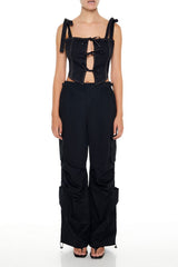 Cropped Cutout Bow Bustier Top | Forever 21 Women