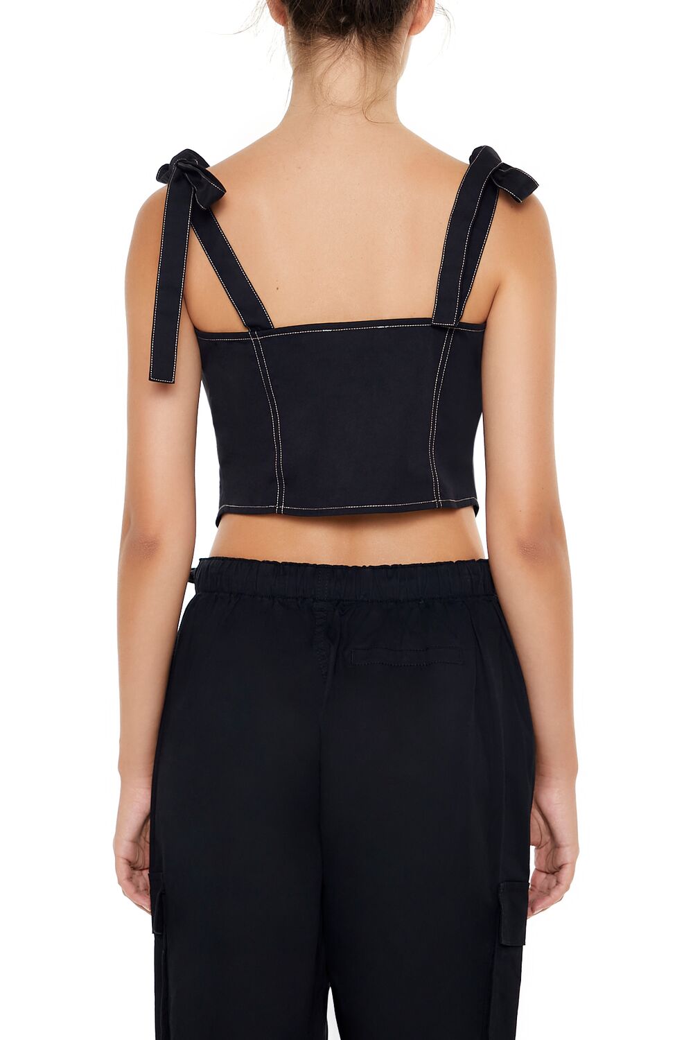 Cropped Cutout Bow Bustier Top | Forever 21 Women