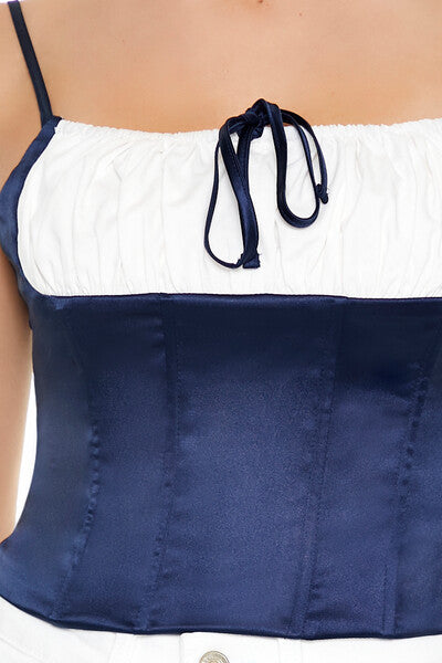 Colorblock Bustier Cropped Cami | Forever 21 Women