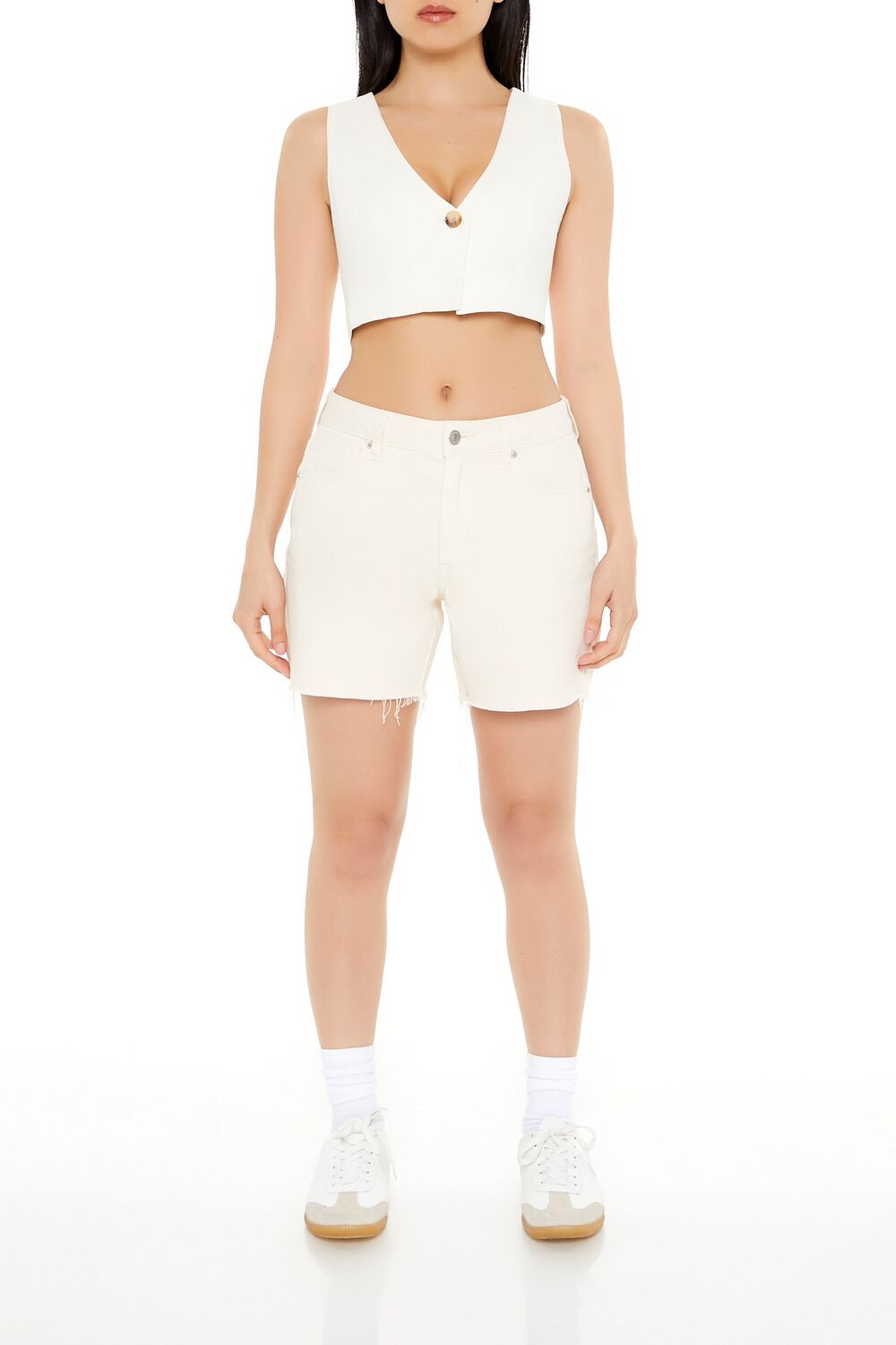 Sleeveless Linen-Blend Crop Top | Forever 21 Women