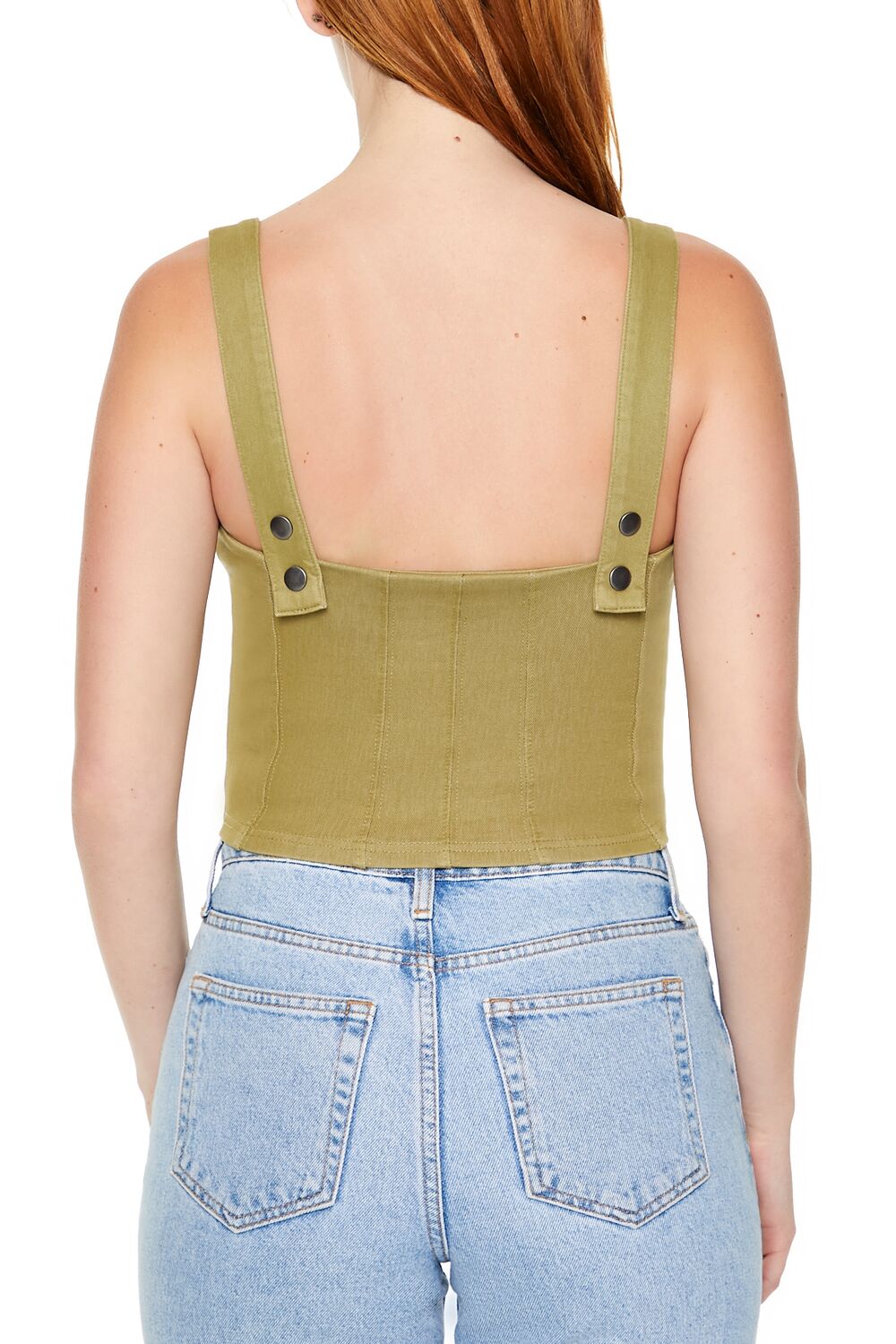 Denim Zip-Up Crop Top | Forever 21 Women