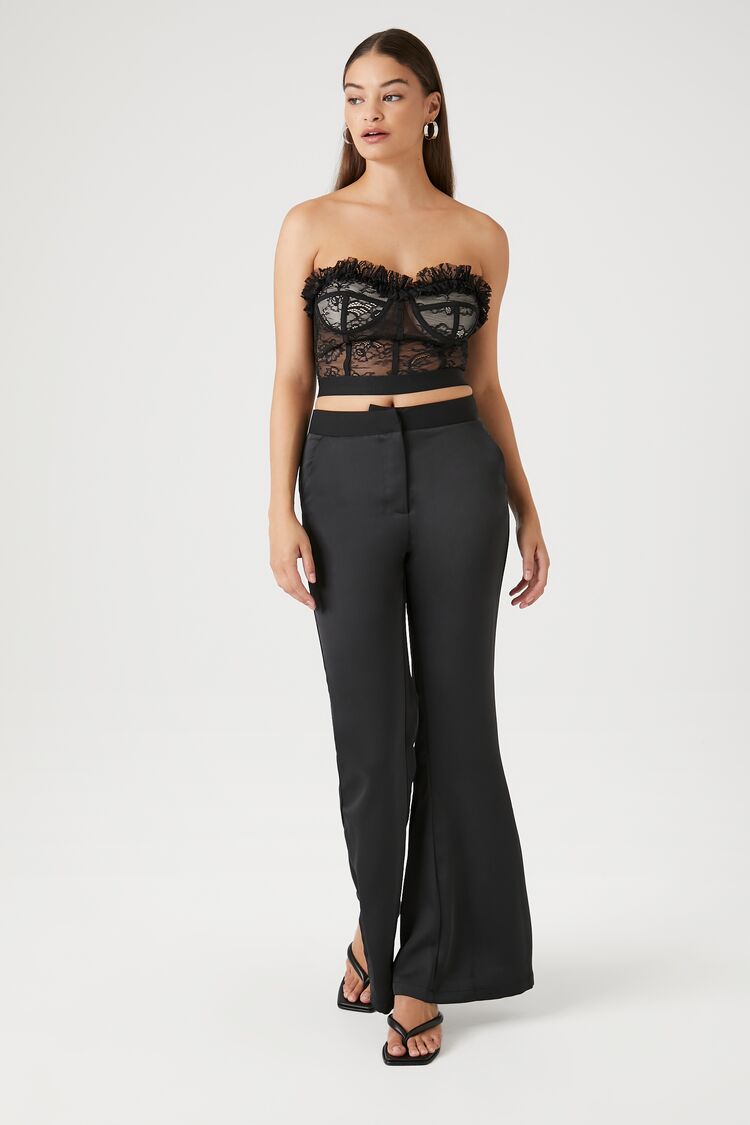 Lace Ruffle-Trim Bustier | Forever 21 Women