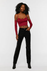 Bustier Open-Shoulder Crop Top | Forever 21 Women