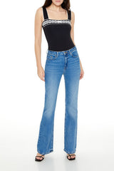 Lace-Trim Bow Bodysuit | Forever 21 Women