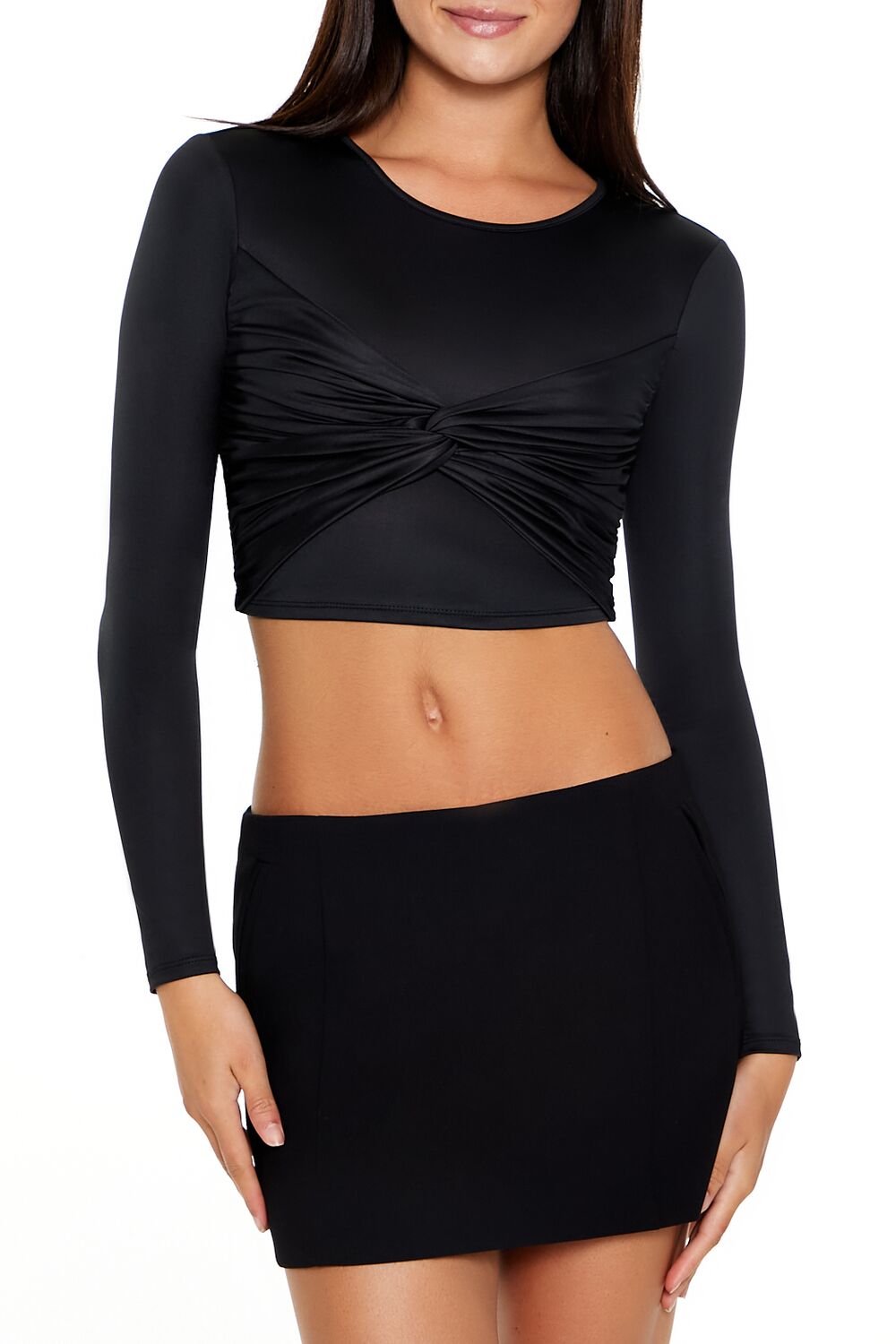 Contour Sculpt Twisted Crop Top | Forever 21 Women