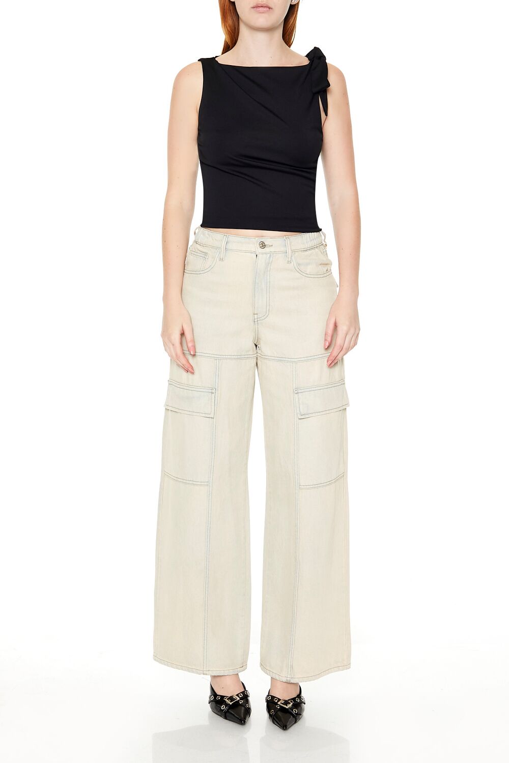 Sleeveless Tie-Strap Crop Top | Forever 21 Women
