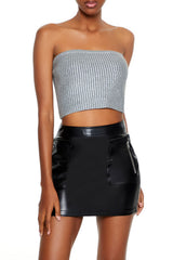 Metallic Sweater-Knit Tube Top | Forever 21 Women