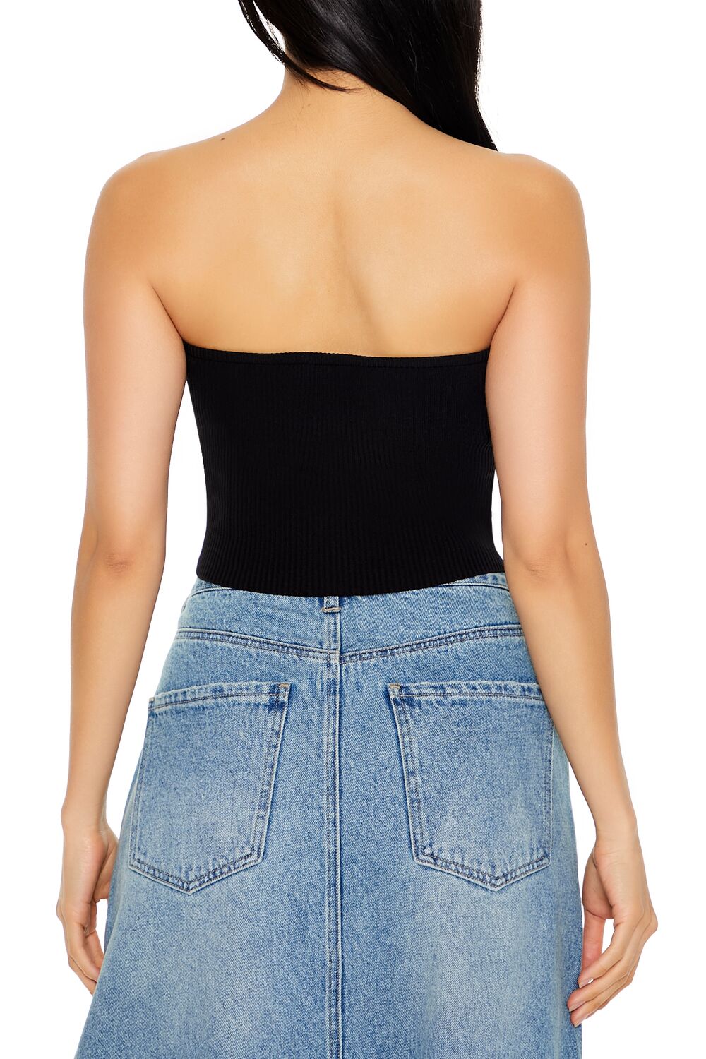 Embroidered Sweater-Knit Tube Top | Forever 21 Women