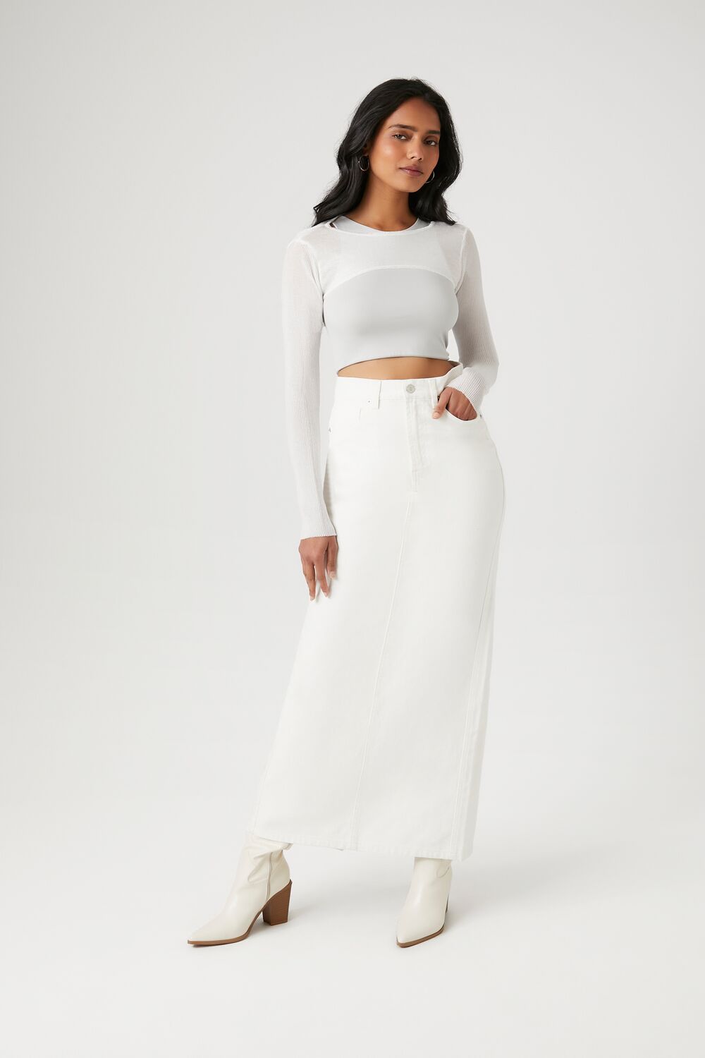 Super Cropped Sweater-Knit Top | Forever 21 Women
