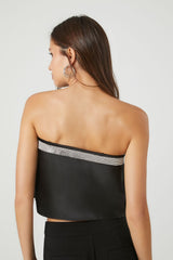 Rhinestone Strapless Crop Top | Forever 21 Women