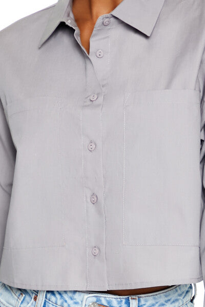 Cotton Long-Sleeve Shirt | Forever 21 Women