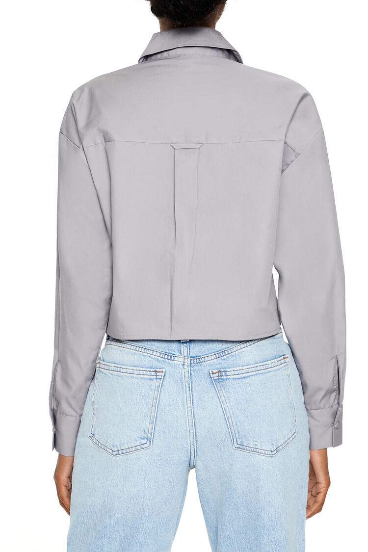 Cotton Long-Sleeve Shirt | Forever 21 Women