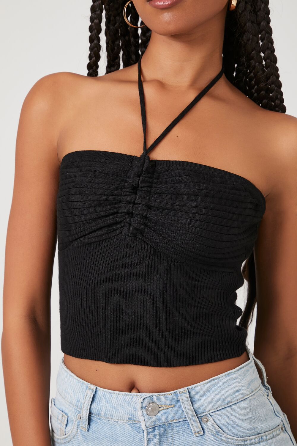 Sweater-Knit Halter Crop Top | Forever 21 Women