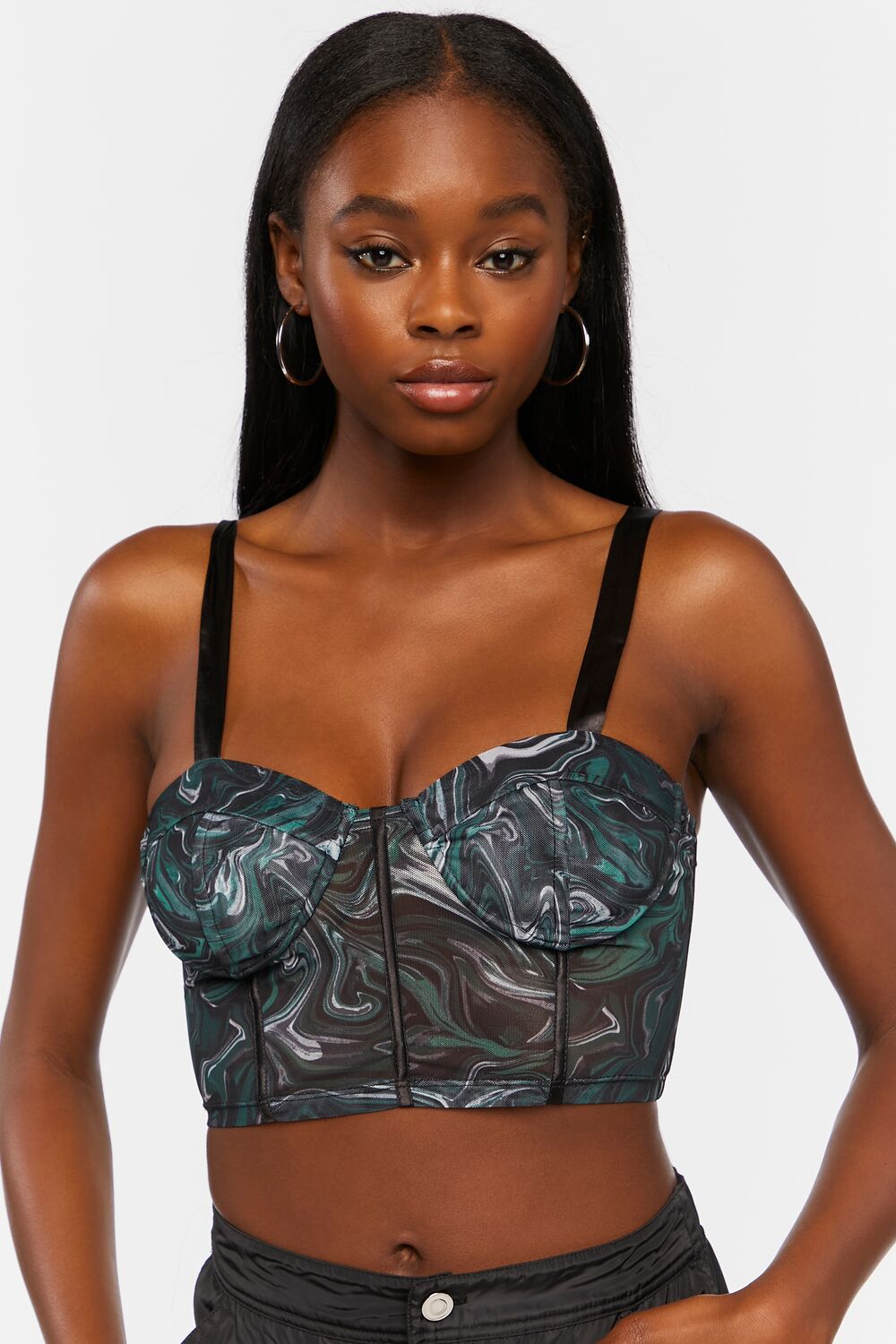 Marble Bustier Crop Top | Forever 21 Women