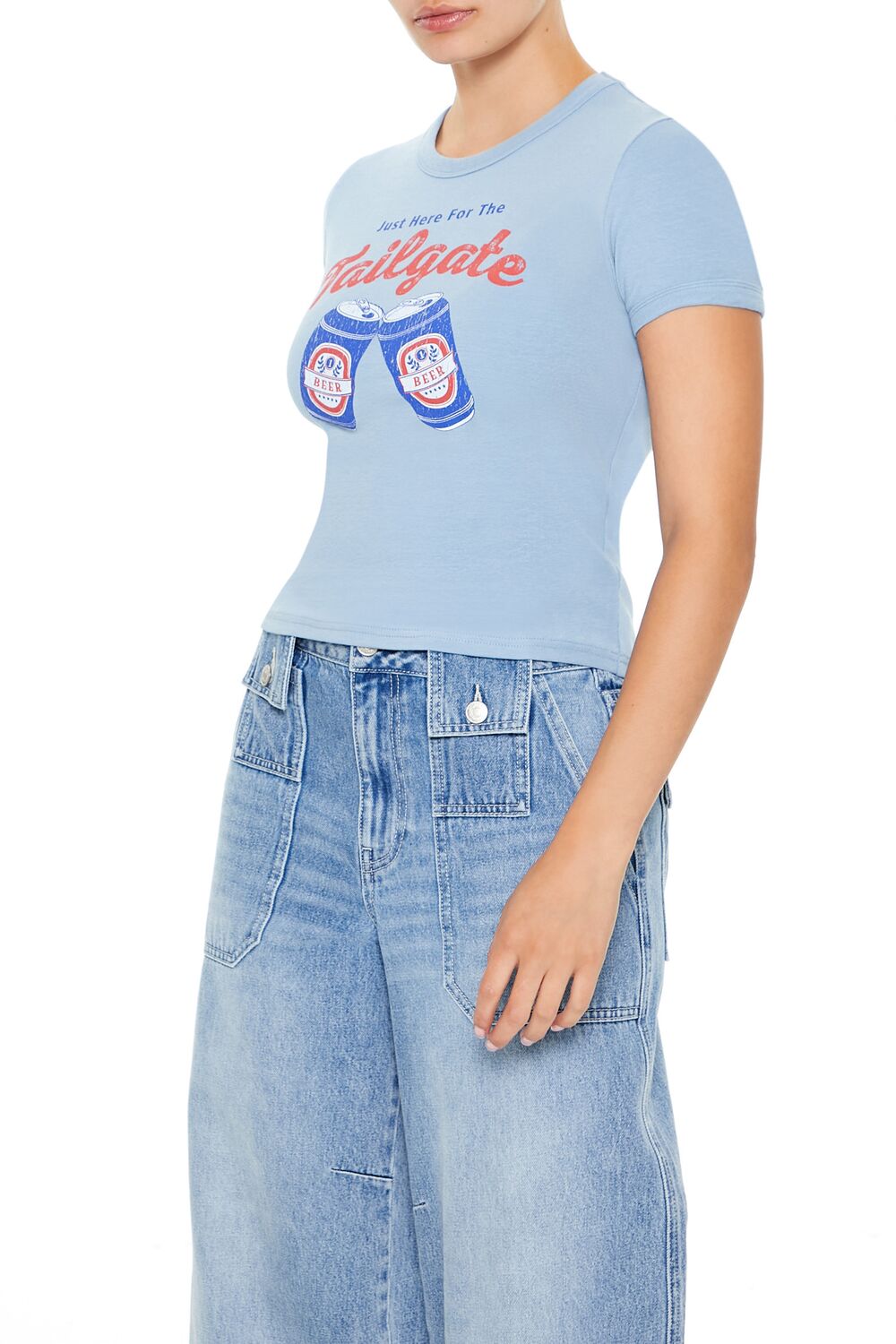 Just Here For the Tailgate Baby Tee | Forever 21 Women