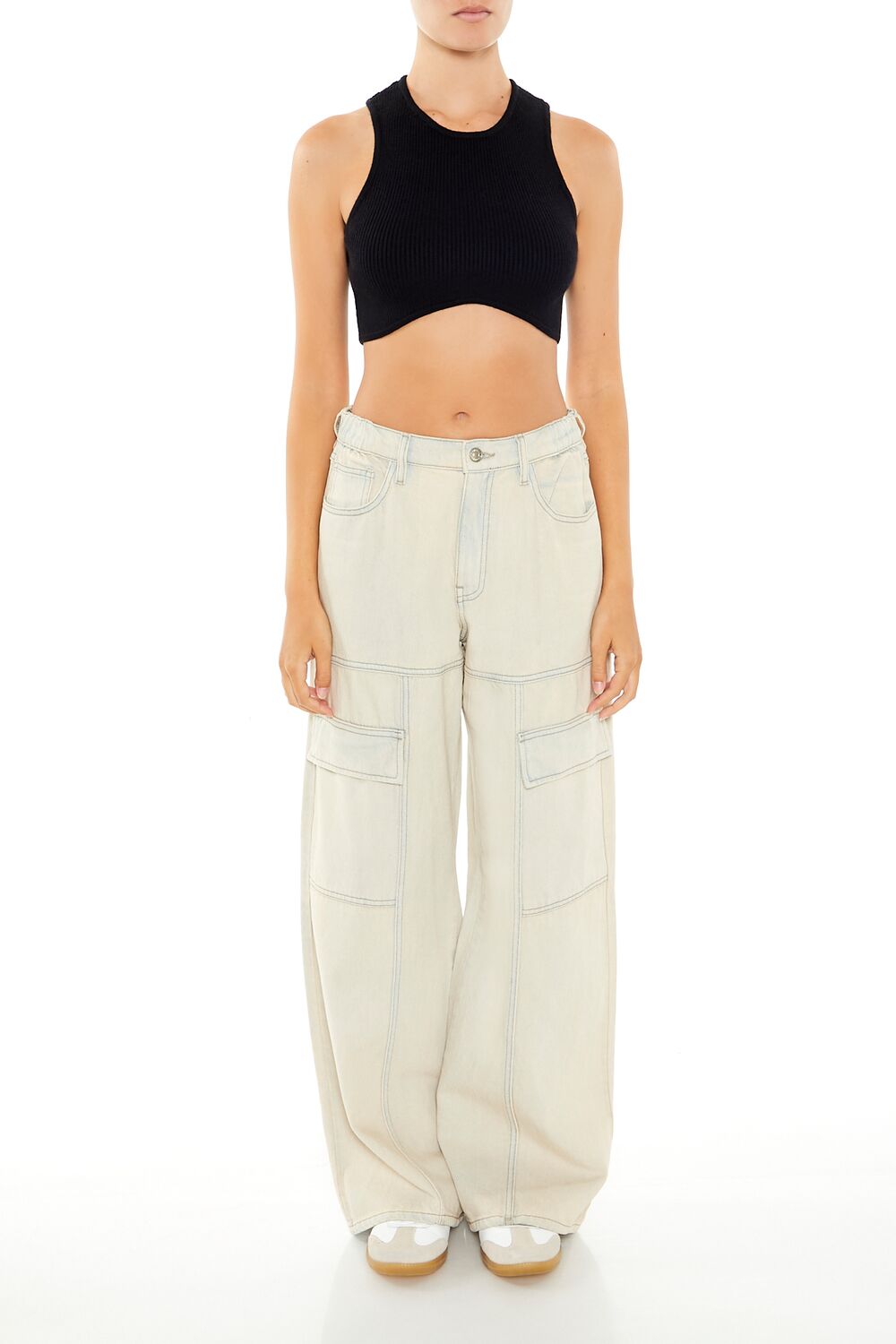Sweater-Knit Curve-Hem Crop Top | Forever 21 Women