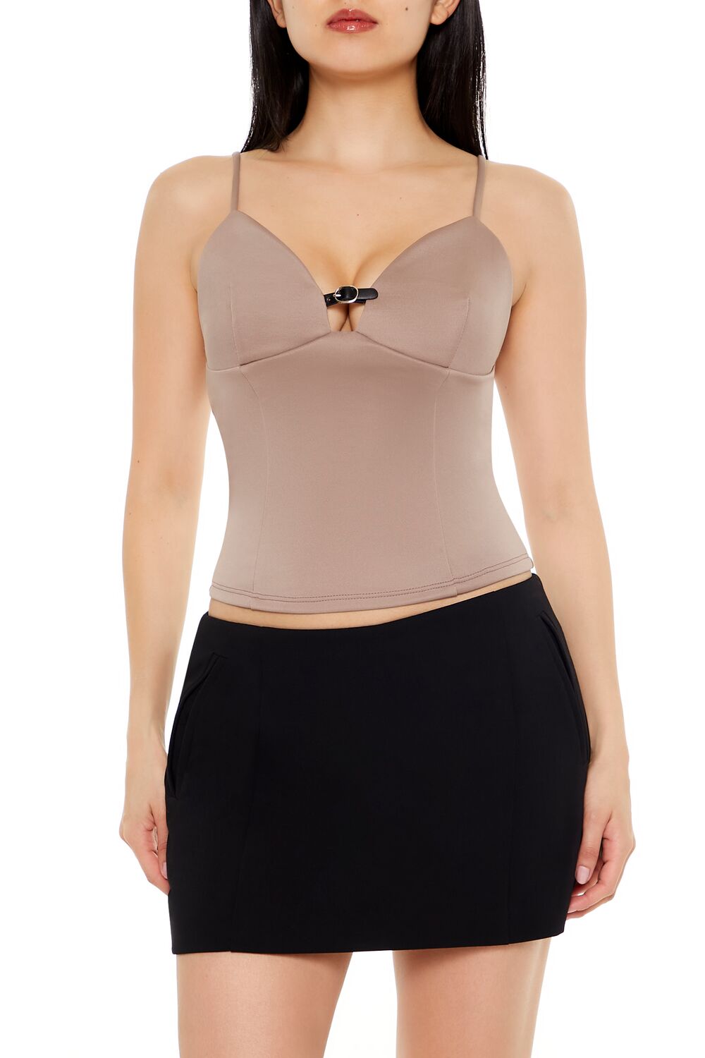 Cropped Buckle-Strap Cami | Forever 21 Women