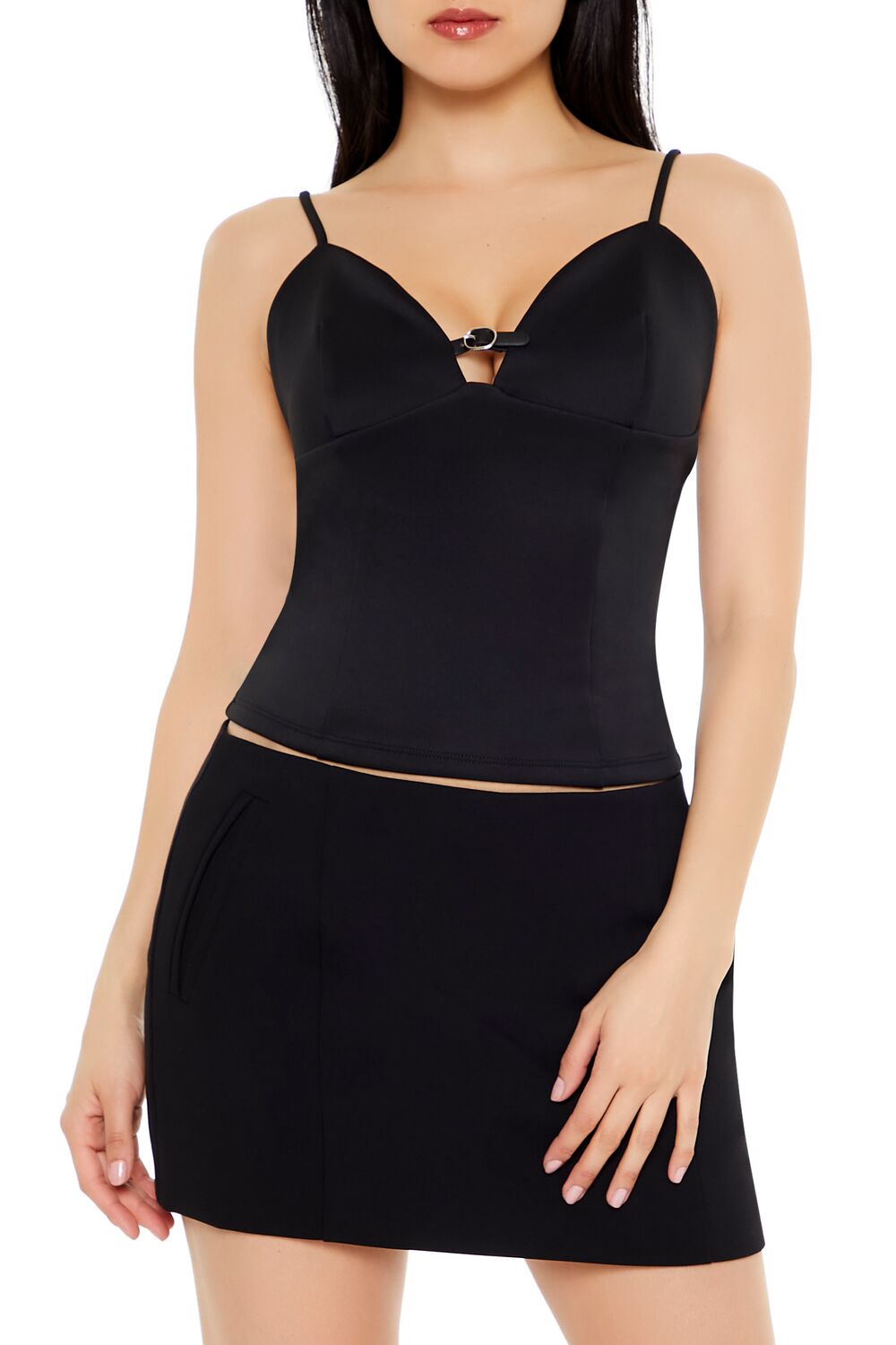 Cropped Buckle-Strap Cami | Forever 21 Women