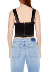Metallic Sweetheart Crop Top | Forever 21 Women
