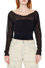 Sheer Chiffon Crop Top | Forever 21 Women