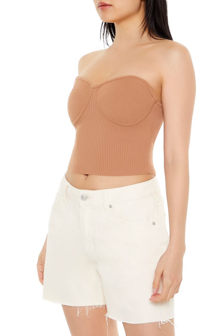Sweater-Knit Bustier Tube Top | Forever 21 Women