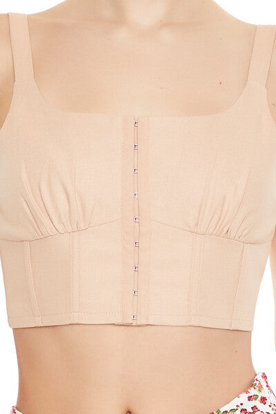 Hook-&-Eye Corset Crop Top | Forever 21 Women
