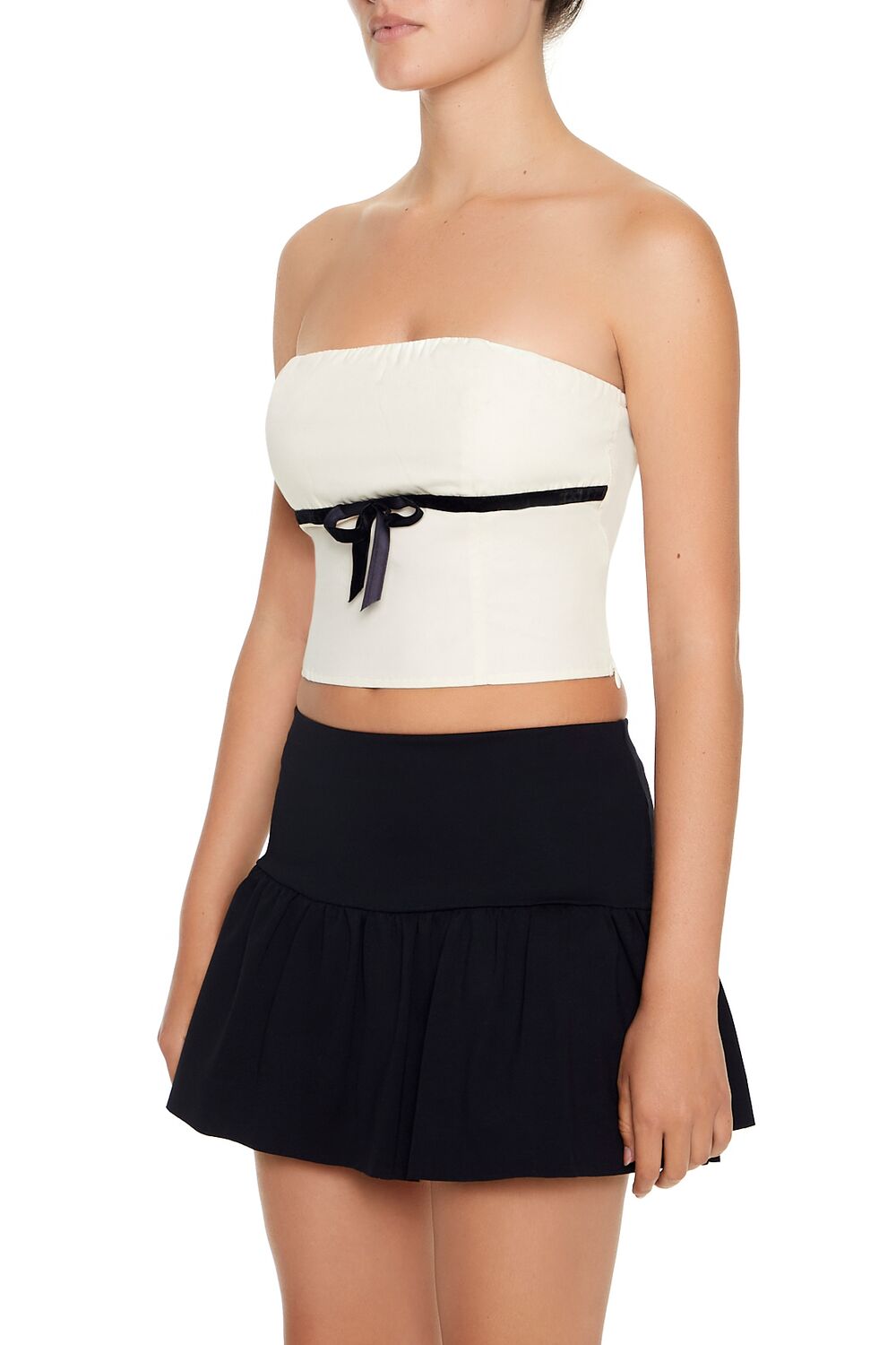 Bow Cropped Tube Top | Forever 21 Women