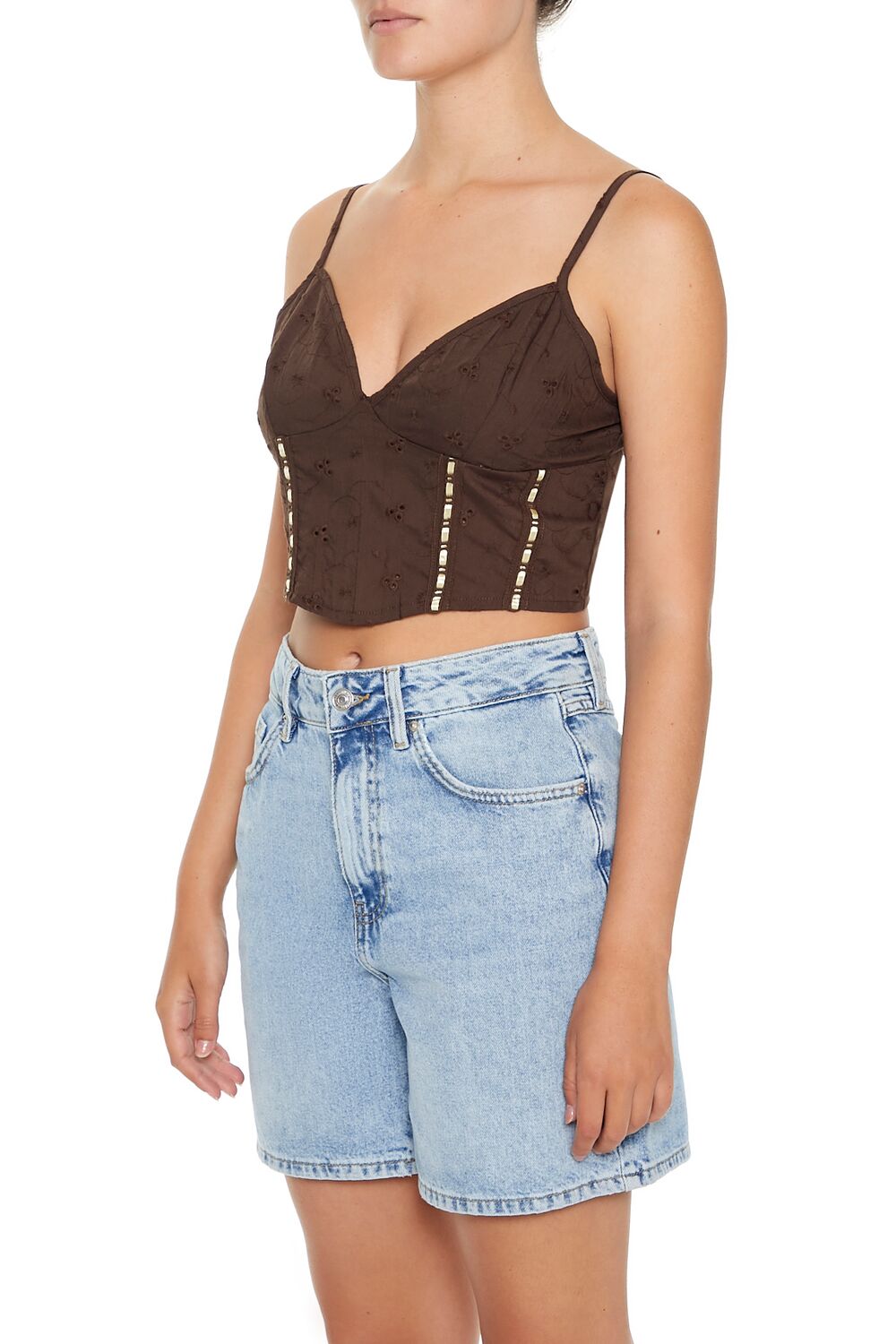 Eyelet Cropped Cami | Forever 21 Women