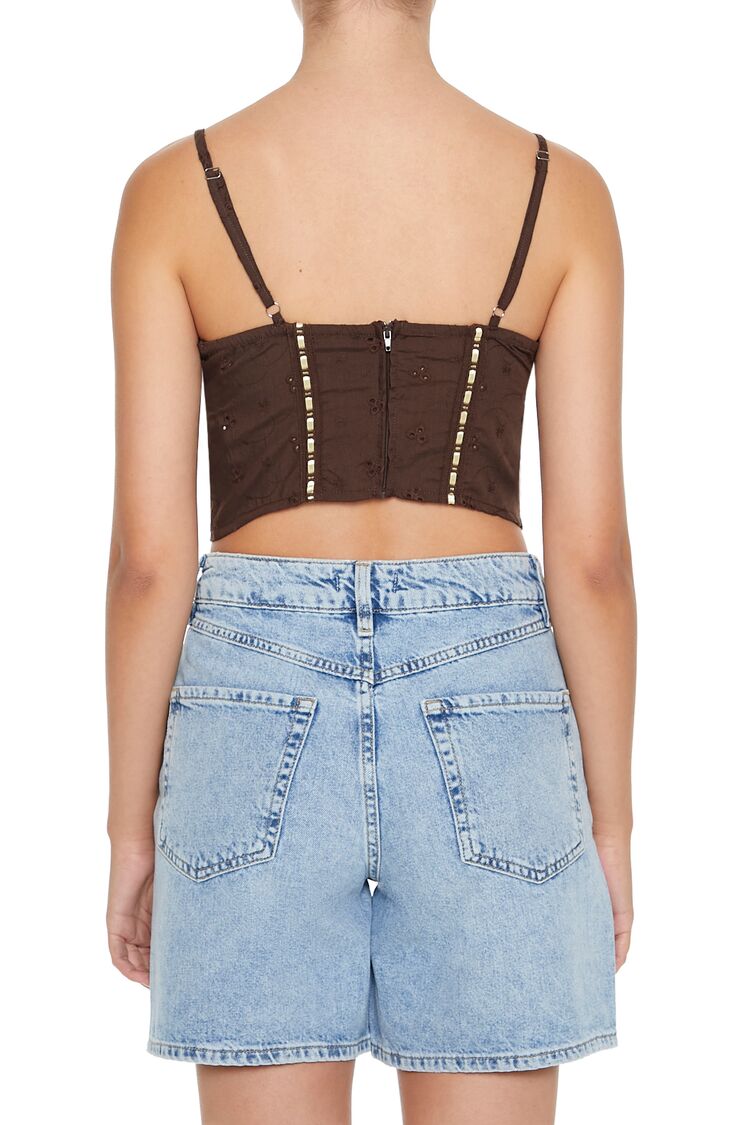 Eyelet Cropped Cami | Forever 21 Women