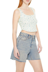 Cropped Floral Print Tank Top | Forever 21 Women