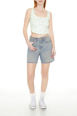 Cropped Floral Print Tank Top | Forever 21 Women