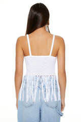 Crochet Sweater-Knit Fringe Cami | Forever 21 Women