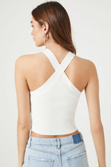 Sweater-Knit Crisscross Crop Top | Forever 21 Women