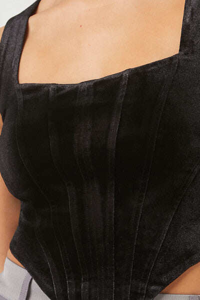 Velvet Bustier Cropped Tank Top | Forever 21 Women