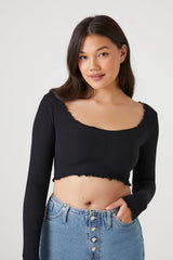 Seamless Lettuce-Edge Crop Top | Forever 21 Women