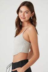 Sweater-Knit Cropped Cami | Forever 21 Women