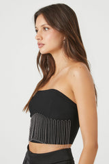 Rhinestone Fringe Tube Top | Forever 21 Women