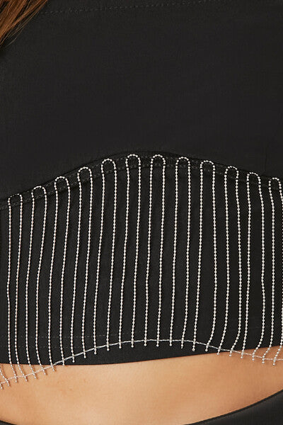 Rhinestone Fringe Tube Top | Forever 21 Women