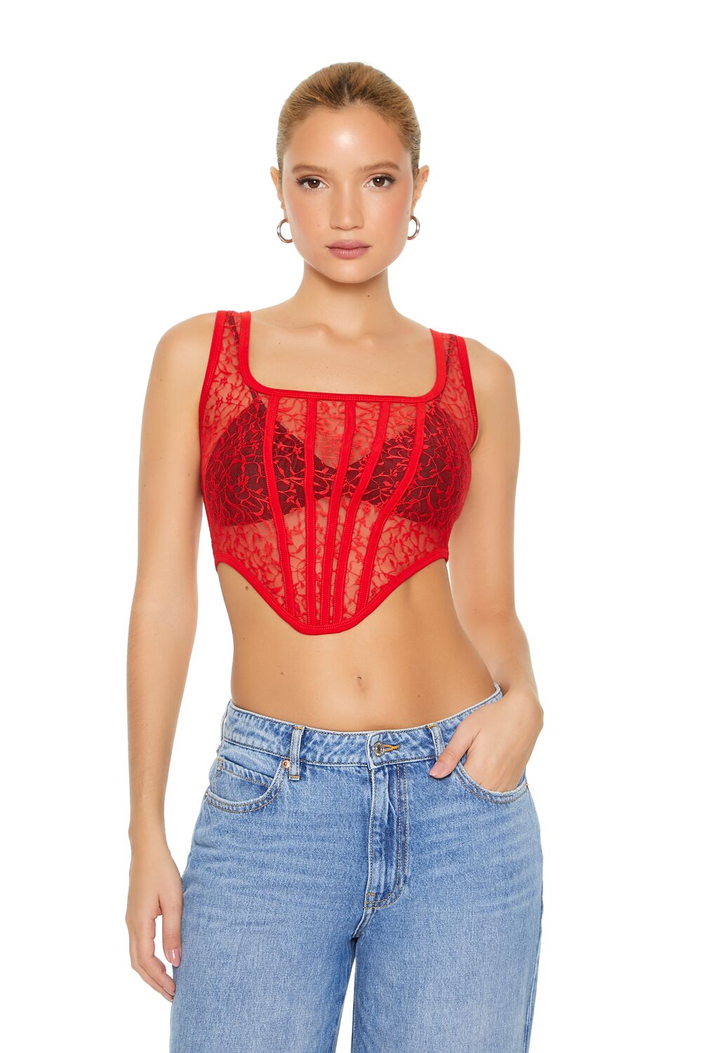 Lace Corset Crop Top | Forever 21 Women