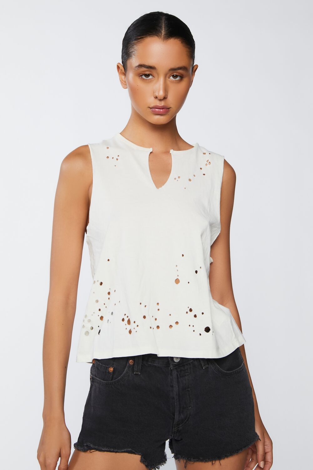 Distressed Muscle Tee | Forever 21 Women