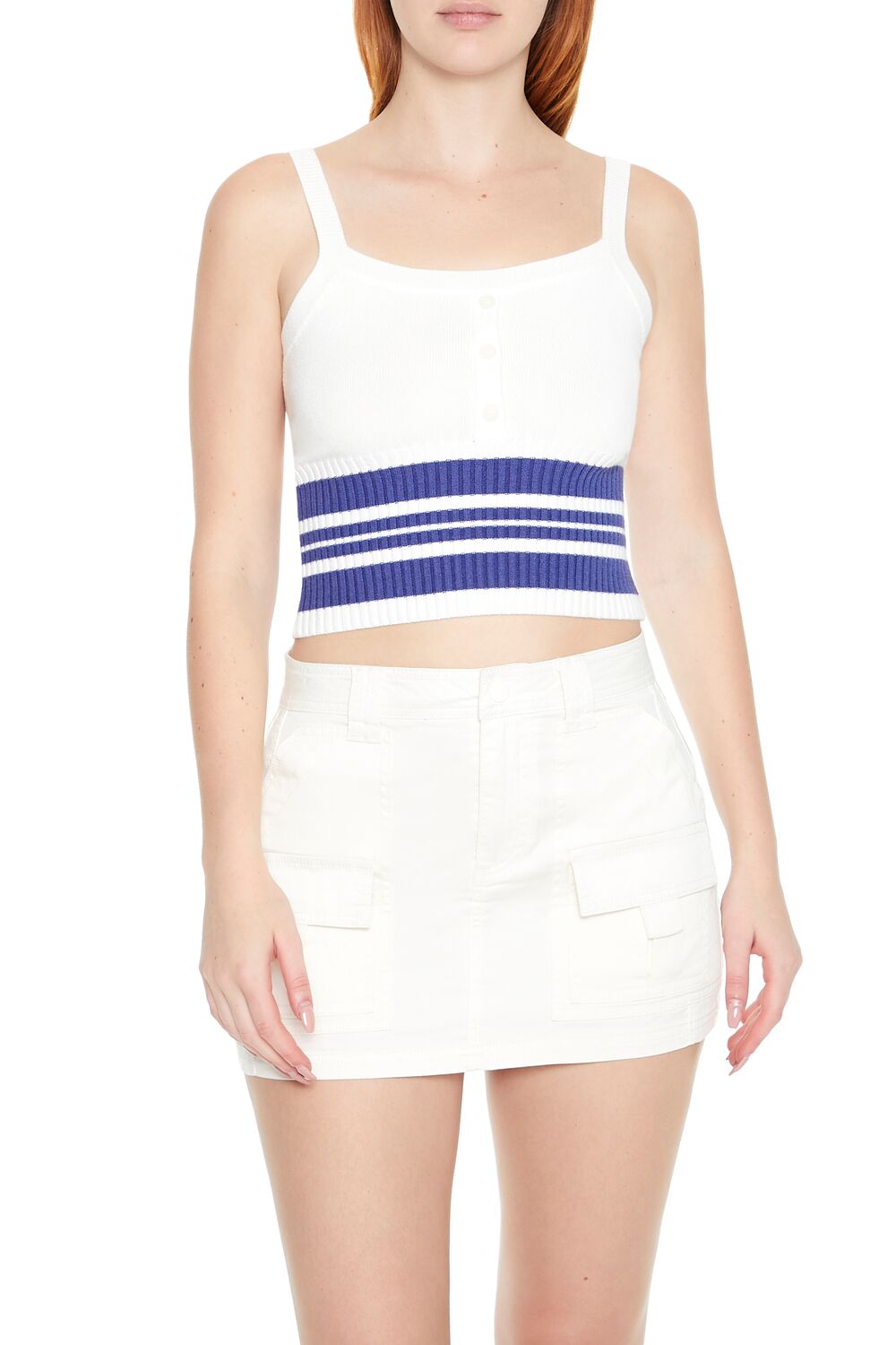 Striped Sweater-Knit Tank Top | Forever 21 Women